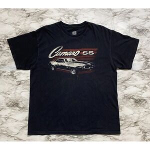 Official GM Men's Camaro SS 350‎ T Shirt Size L Black Short Sleeve Pullover